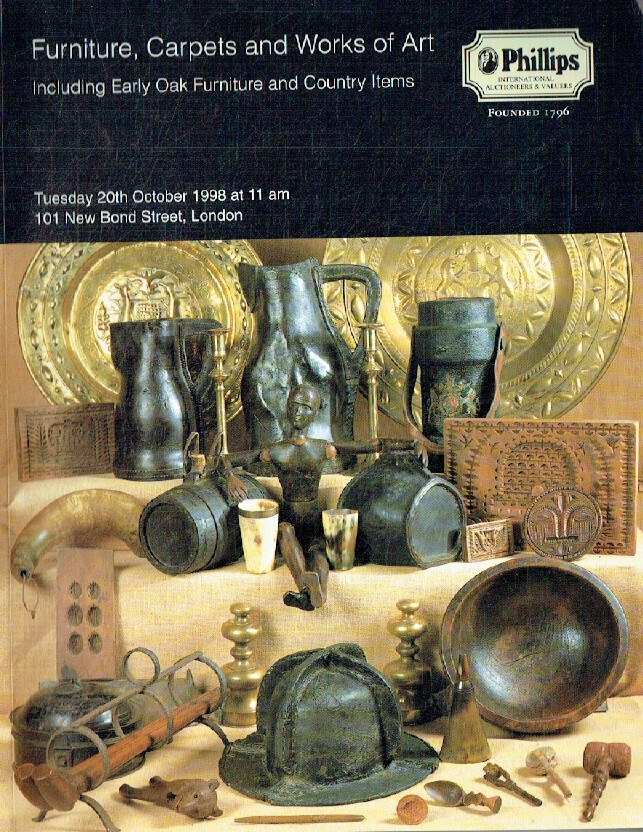 Phillips October 1998 Furniture, Carpets & Works of Art, Early Oak Furniture,