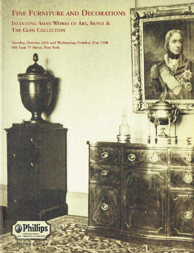 Phillips October 1998 Fine Furniture & Decorations Including Asian Works of Art,
