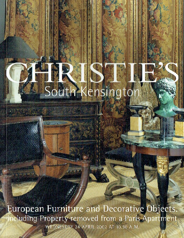 Christies July 2002 European Furniture & Decorative Objects Inc. Paris Apartment