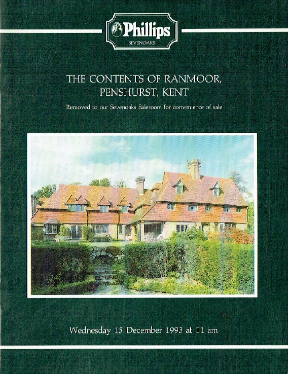 Phillips December 1993 The Contents of Ranmoor Penshurst, Kent