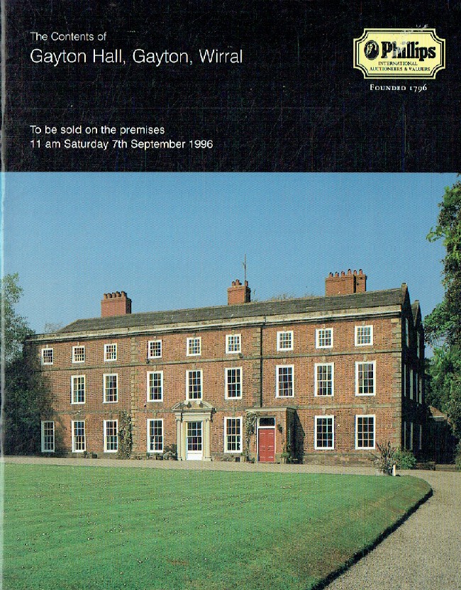 Phillips September 1996 Gayton Hall. Gayton, Wirral - Click Image to Close