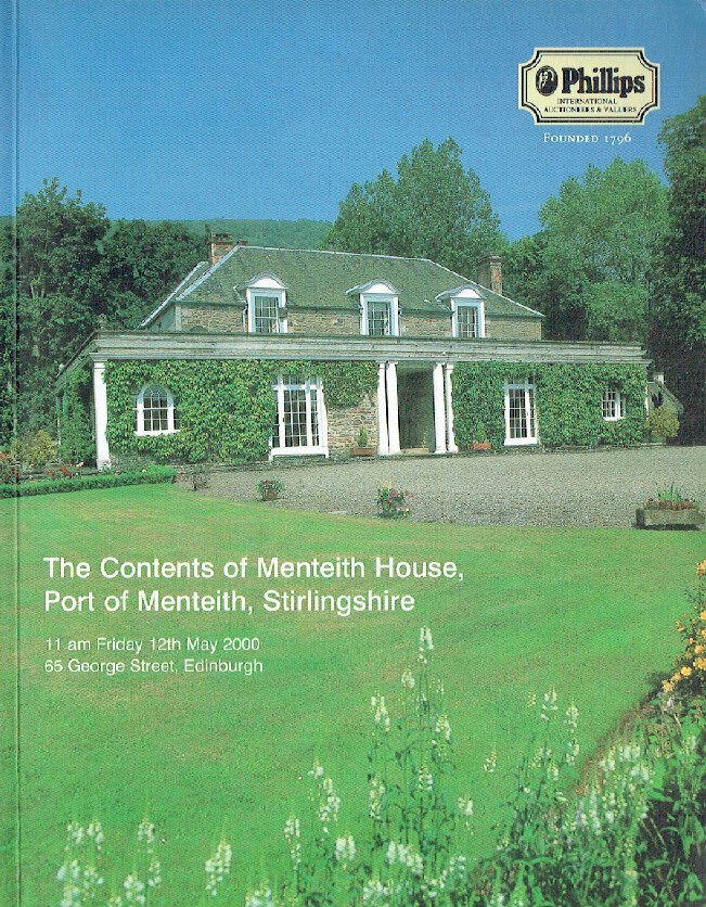 Phillips May 2000 The Contents of Menteith House, Port of Menteith, Stirlingshir