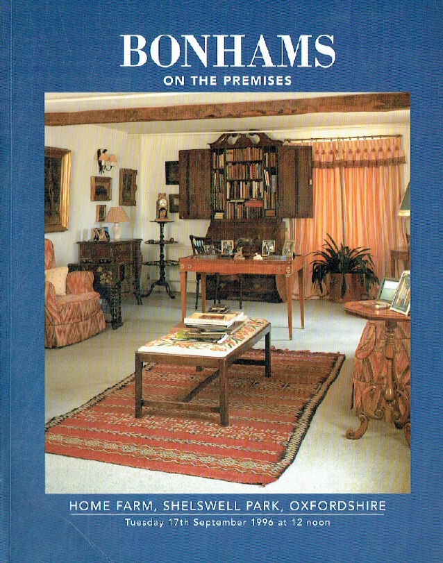 Bonhams September 1996 Home Farm, Shelswell Park, Oxfordshire