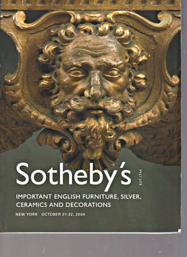 Sothebys October 2004 Important English Furniture & Silver