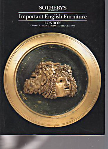 Sothebys July 1990 Important English Furniture