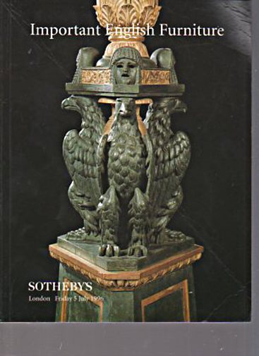 Sothebys 1996 Important English Furniture