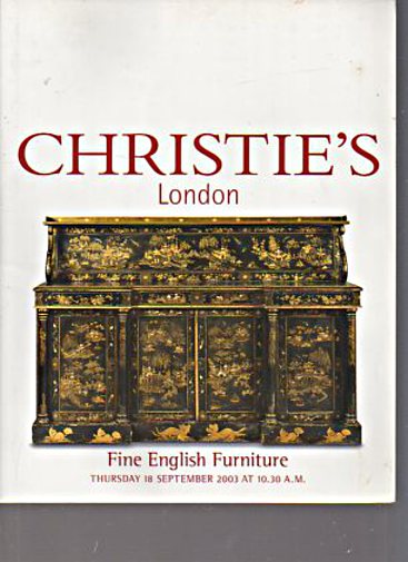 Christies 2003 Fine English Furniture