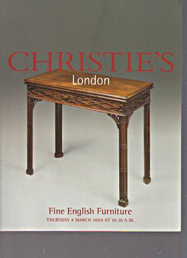 Christies 2004 Fine English Furniture