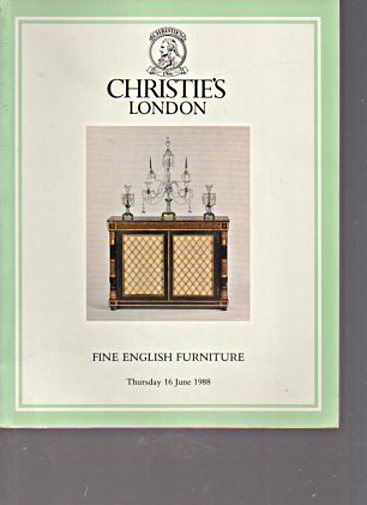 Christies 1988 Fine English Furniture