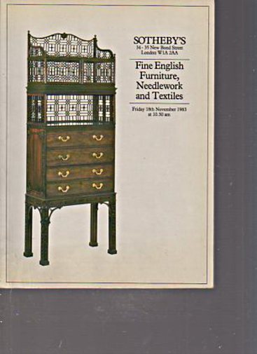 Sothebys 1983 Fine English Furniture, Textiles