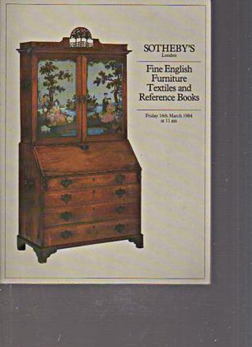 Sothebys 1984 Fine English Furniture, Textiles