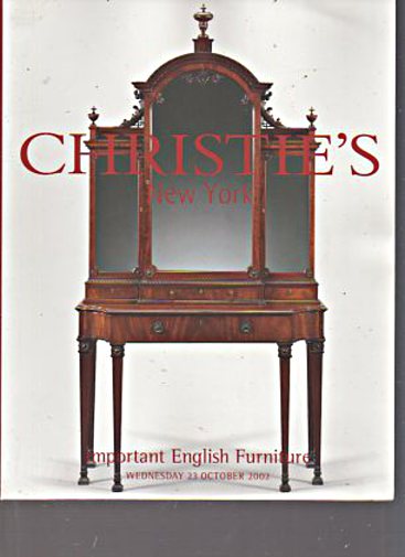 Christies October 2002 Important English Furniture