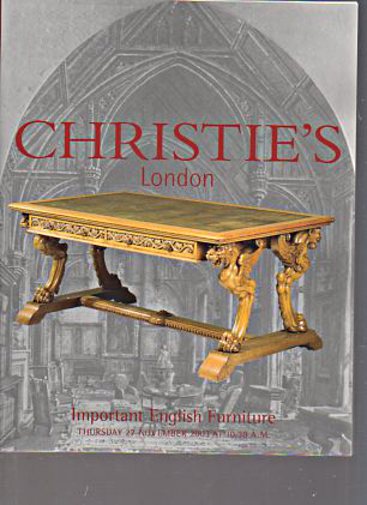 Christies November 2003 Important English Furniture