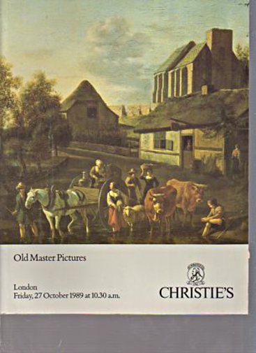Christies October 1989 Old Master Pictures