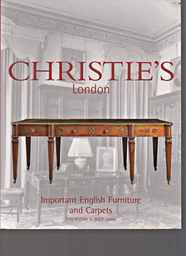 Christies 2000 Important English Furniture & Carpets