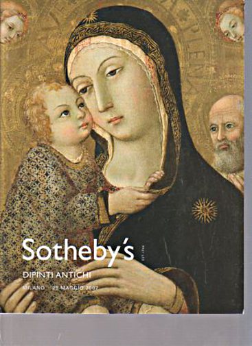 Sothebys May 2007 Old Master Paintings (Digital only)