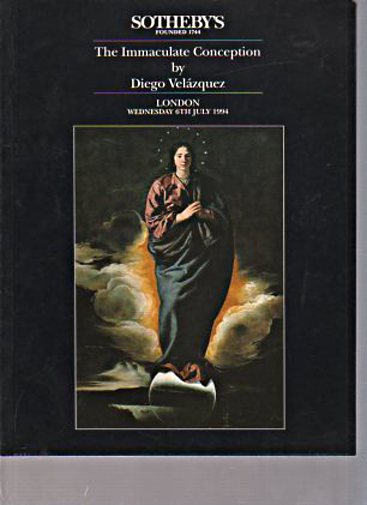 Sothebys 1994 Immaculate Conception by Velazquez - Click Image to Close