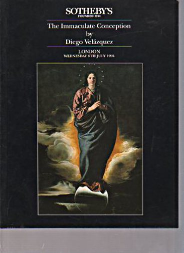 Sothebys 1994 Immaculate Conception by Velazquez