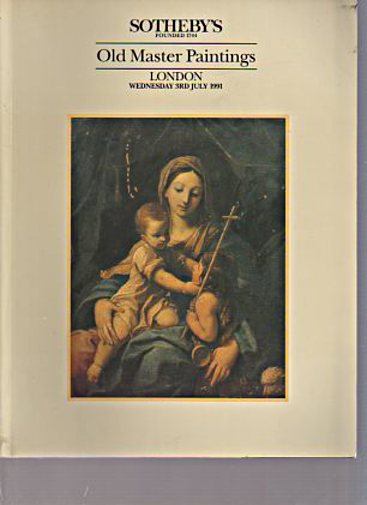 Sothebys July 1991 Old Master Paintings Sothebys July 1991 Old Master Paintings