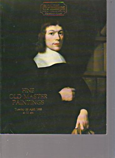 Phillips April 1988 Fine Old Master Paintings