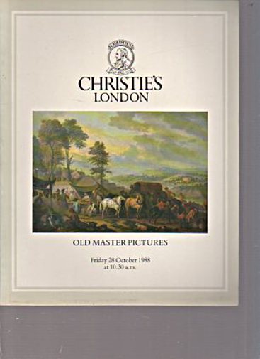 Christies October 1988 Old Master Pictures