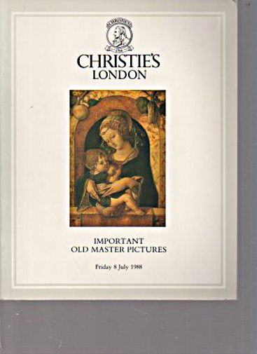 Christies July 1988 Important Old Master Pictures