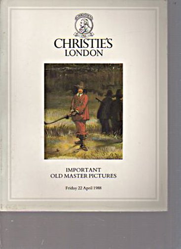 Christies 1988 Important Old Master Pictures