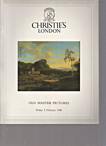 Christies February 1988 Old Master Pictures - Click Image to Close