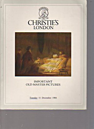 Christies December 1984 Important Old Master Pictures