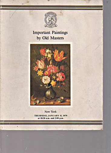 Christies January 1979 Important Paintings by Old Masters