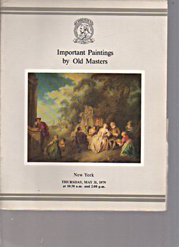 Christies 1979 Important Paintings by Old Masters