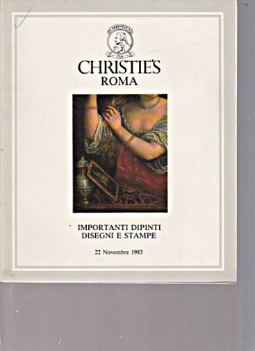 Christies 1983 Important Paintings, Drawings & Prints