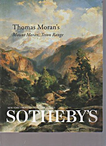 Sothebys 2000 Thomas Morans Mount Moran, Teton Range