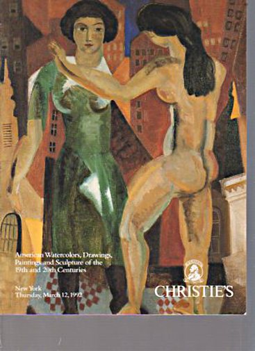 Christies 1992 American Watercolours, Paintings & Drawings