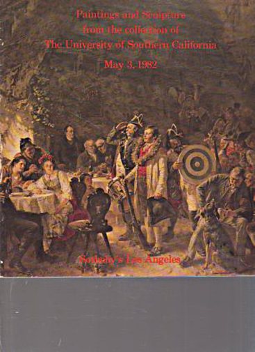 Sothebys 1982 Paintings, Drawings and Sculpture. Collection of USC