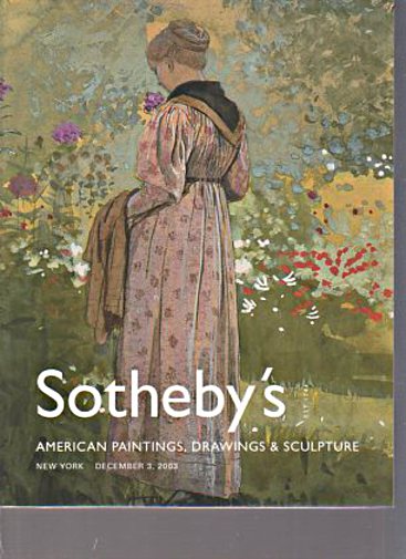 Sothebys 2003 American Paintings, Drawings, Sculpture