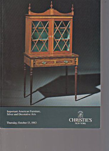 Christies 1983 Important American Furniture, Decorative Arts - Click Image to Close