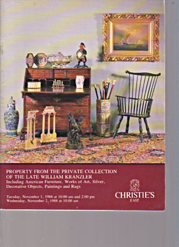 Christies November 1988 Kranzler Collection Furniture, Silver (Digital Only)