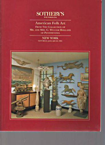 Sothebys 1995 Holland Collection American Folk Art
