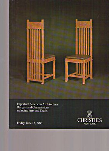 Christies 1986 Architectural Designs & Arts & Crafts