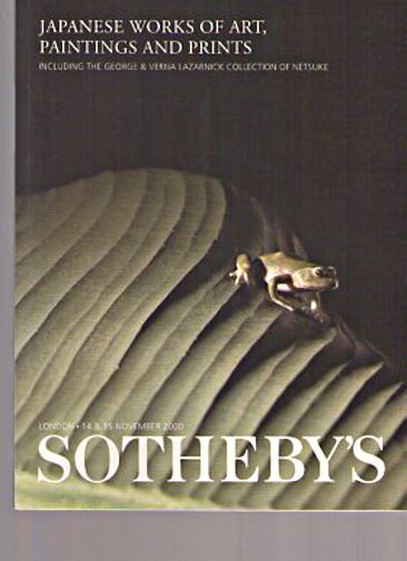 Sothebys 2000 Lazarnick Collection Netsuke, Japanese Works 'Art