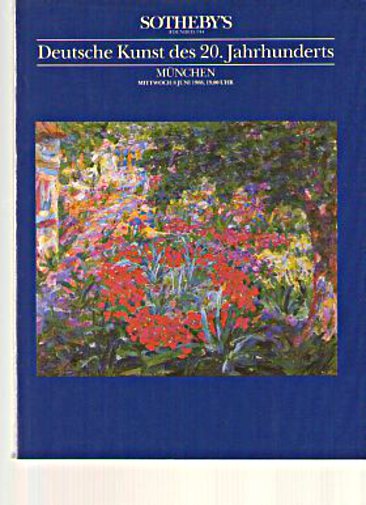Sothebys 1988 20th Century German Paintings