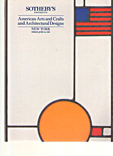 Sothebys 1989 American Arts & Crafts & Architectural Designs