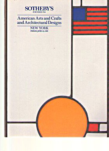 Sothebys 1989 American Arts & Crafts & Architectural Designs
