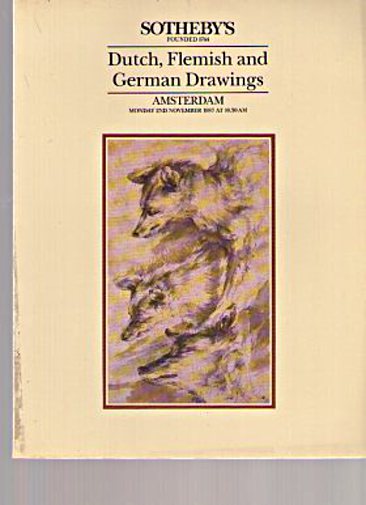 Sothebys 1987 Dutch, Flemish & German Drawings