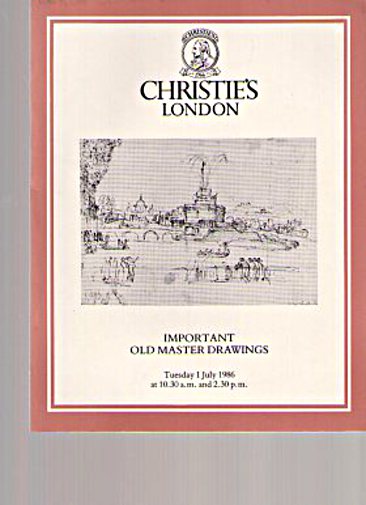 Christies 1986 Important Old Master Drawings