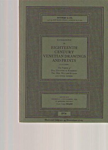 Sothebys 1974 18th Century Venetian Drawings & Prints