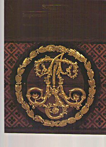 Sothebsy 1990 Important French Furniture & Clocks Sothebsy 1990 Important French Furniture & Clocks