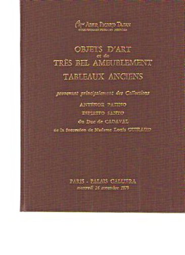 Tajan 1975 Important French Furniture