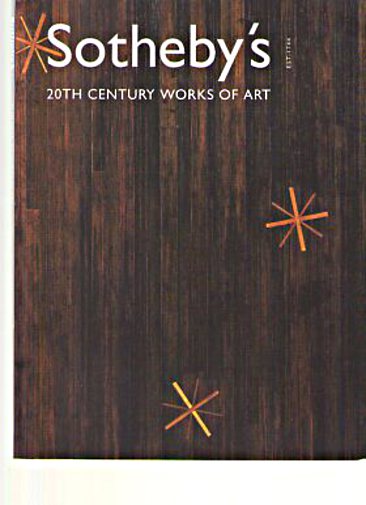 Sothebys 2001 20th Century Works of Art (Art Déco etc)